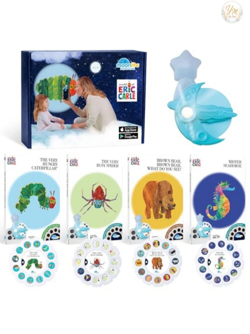 Moonlite Storytime Starter Pack Projector 4 Eric Carle Stories